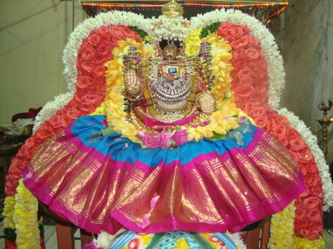 Thayar gaja vahanam balaji mandir2 Sri Padmavathi Thayar Annual Brahmothsavam at Sri Balaji Mandir, Dombivili, Mumbai