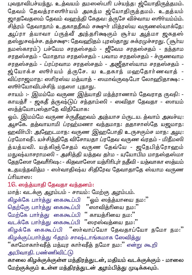 rig veda sandhyavandanam procedure in tamil pdf 375