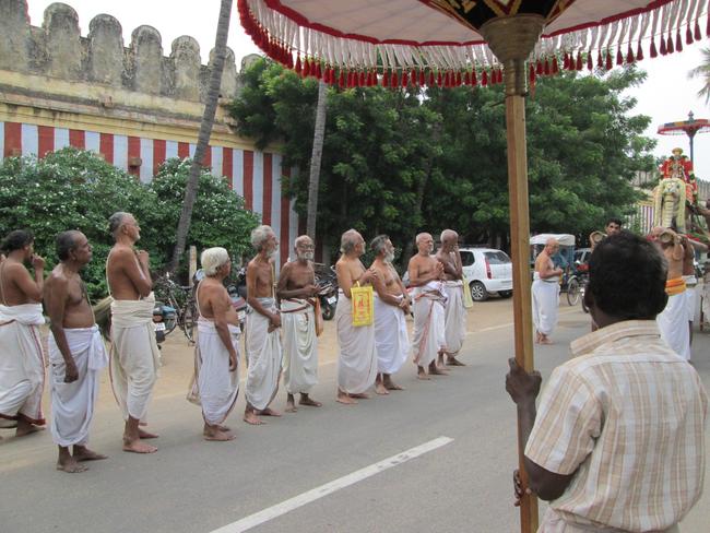 Srirangam Poundarikrapuram Swami Desikan utsavam  yanai vahanam - 2013 -05