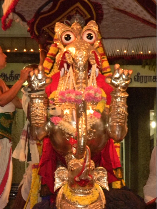 Thiruvallur Thai Brahmotsavam Yali Vahanam  2014 -07