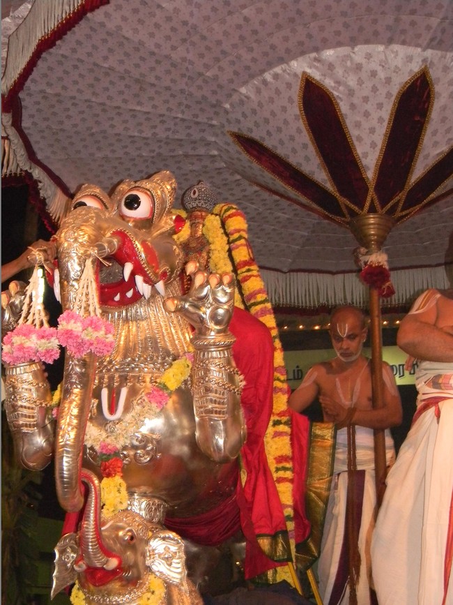 Thiruvallur Thai Brahmotsavam Yali Vahanam  2014 -13