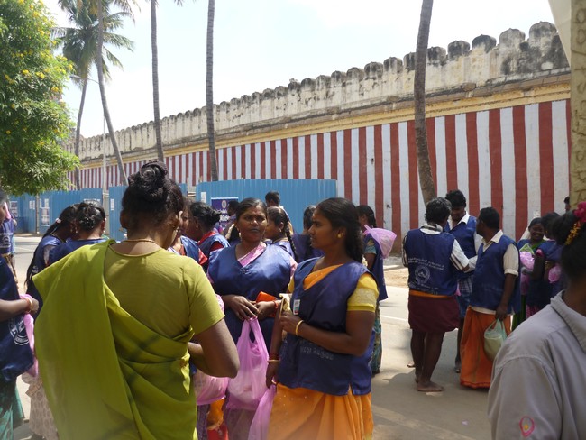 Vastra Dhanam to workers for vaikunda ekadasi 2014  -15