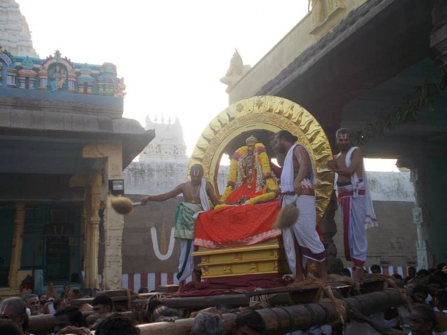 Kanchi Varadharaja  Rathasapthami SUrya Prabhai 2014 -12