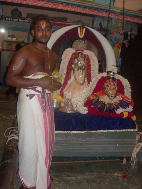 rathasapthami in  nanganallur lakshmi narasimhar navaneetha krishnan temple15151515