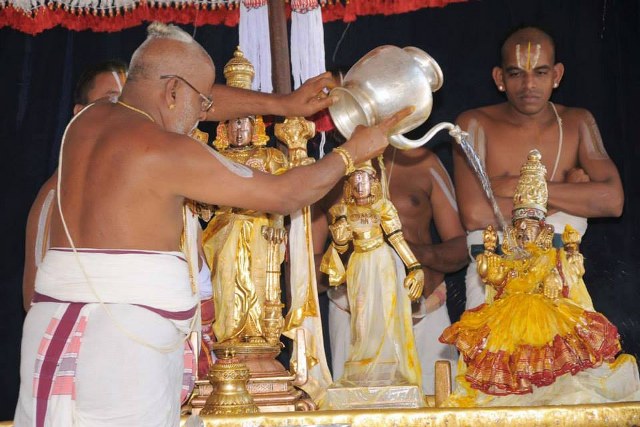 Lower Ahobilam Brahmotsavam THirukalyana THirumanjanam 2014 -17