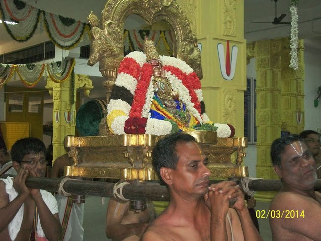 Mylapore Sri Vedantha Desikar Devasthanam Annakoota Uthsavam  Evening Purapadu 02-03-2014 09