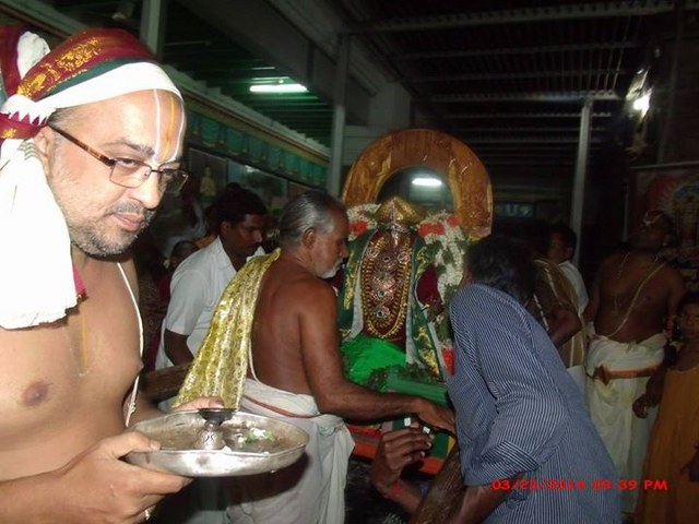 Oppilliappan Kovil Temple Brahmotsavam Yanai vahanam  2014 -04