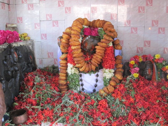 Srirangam Uthiraveedhi Anjaneyar Laksharchanai day 4 2014 -1