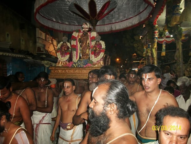 Thiruvallikeni Sri Parthasarathy Perumal Thirukoil Theppotsavam Day 3  03-03-2014 08