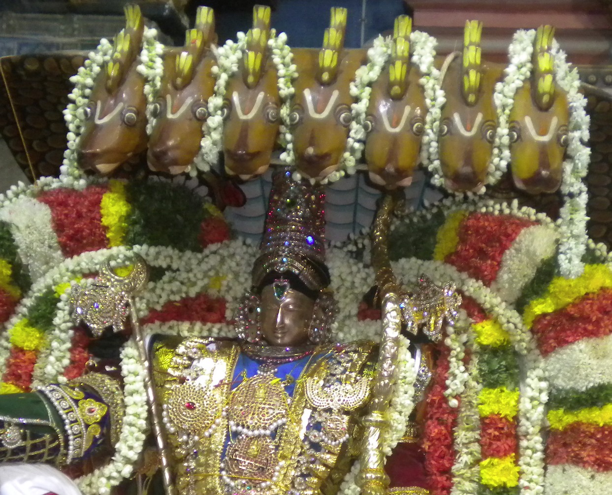 Thirukudanthai Ramanathaswami Ramanavami Utsavam sesha vahanam