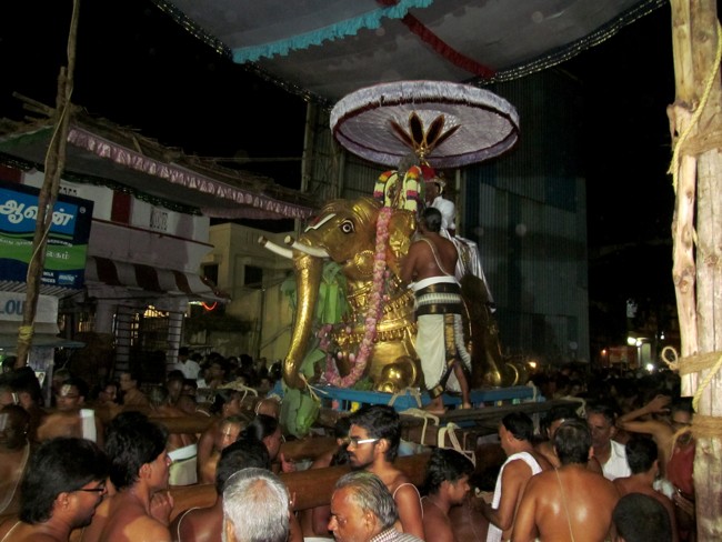 Thiruvallikeni Sri Parthasarathy Perumal Thirukoil Brahmotsavam Day 6 Evening Yanai Vahanam 20-04-2014   02