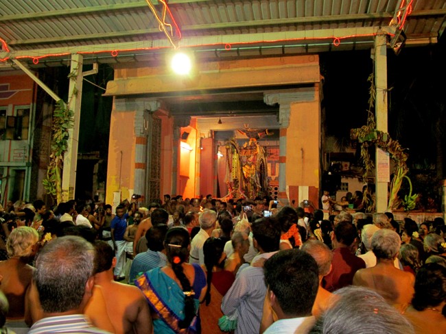 Thiruvallikeni Sri Parthasarathy Perumal Thirukoil Brahmotsavam Day 9 Kannadi  Pallaku 23-04-2014   01