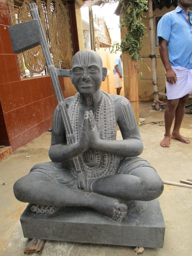 45th Azhagiyasingar Vigraham for Sampraokshanam at Brindavanam 2014--01