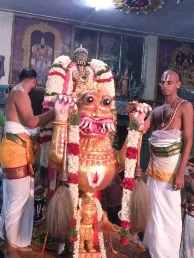 Aminjikarai Sri Prasanna Varadaraja Perumal Temple Vaikasi Brahmotsavam Simha Vahanam 2014 -07