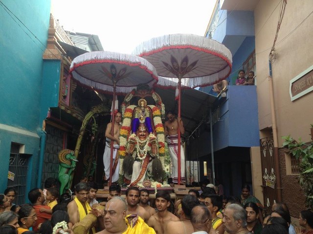 Mgr Nagar Avatara Utsavam day 2 Garuda sevai 2014 -1