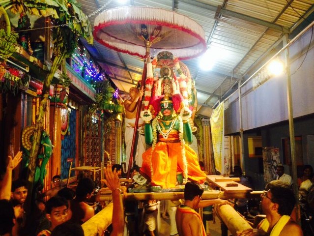 Mgr Nagar Avatara Utsavam day 2 Hanumantha Vahananam 2014 -7
