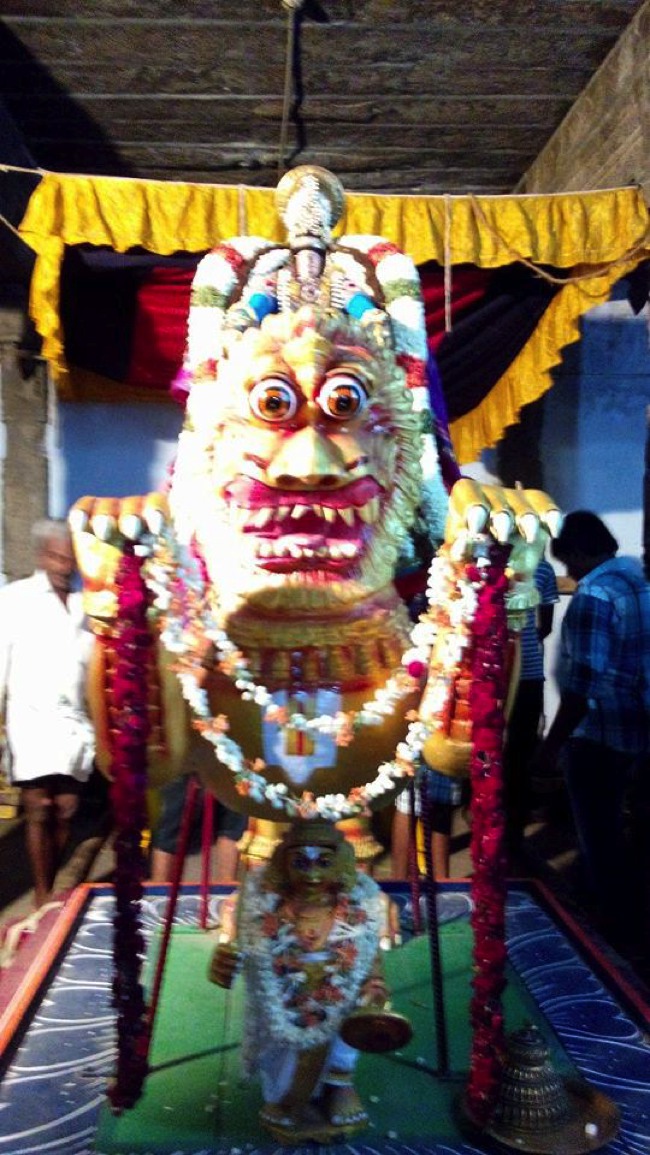 Puduvayal Sri Vijayaragahva Perumal Temple Brahmotsavam Simha vahanam 2014--01