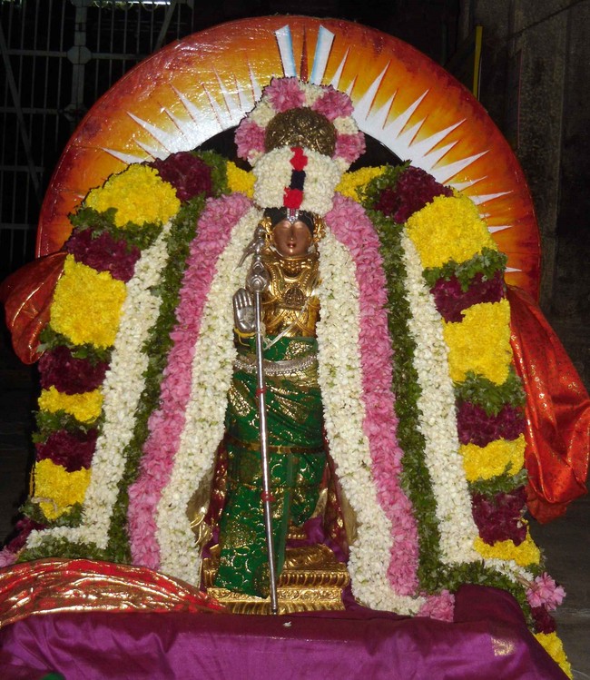 Thirukannamangai Bhakthavatsala Perumal Temple Chithirai Brahmotsavam Dvajorahanam 2014 -07