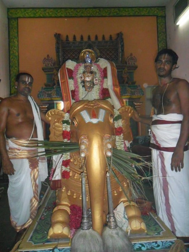 Villivakkam Damodara Perumal Brahmotsavam Yanai vahanam- 4