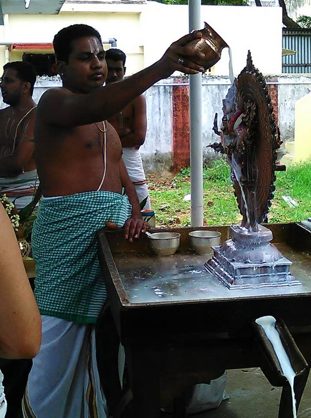Sudharshana Jayanthi at Porur Perumal Temple 2014 04