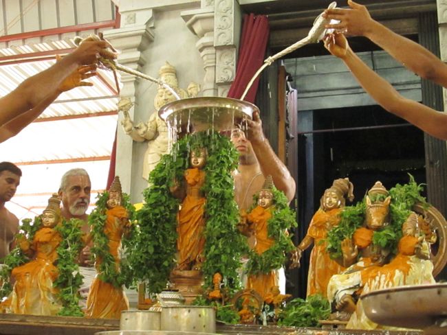 Thirumanjanam at Selaiyur Ahobila mutt Temple 2014 39