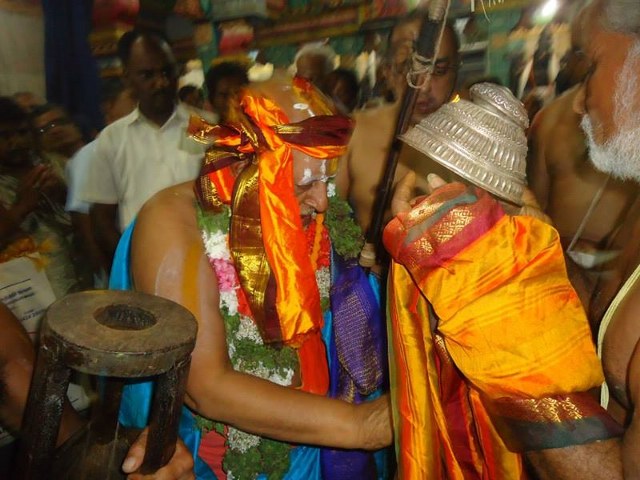 HH Srimushnam Andavan Mangalasasanam at Oppiliappan Venkatachalapathi Temple  2014 15