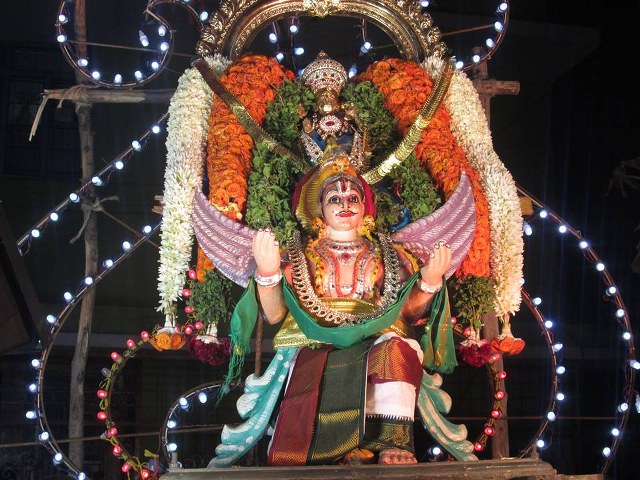 Pondicherry Hayagreevar Sannadhi Day 4 Garuda Sevai 2014 07