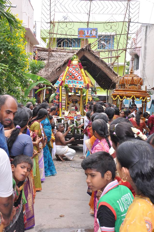 Pondicherry Sri hayagreevar Sannadhi Brahmotsavam day 9 THiruther  2014  02