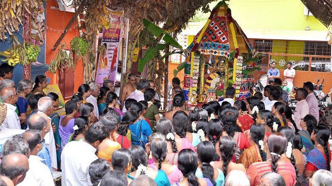 Pondicherry Sri hayagreevar Sannadhi Brahmotsavam day 9 THiruther  2014  06