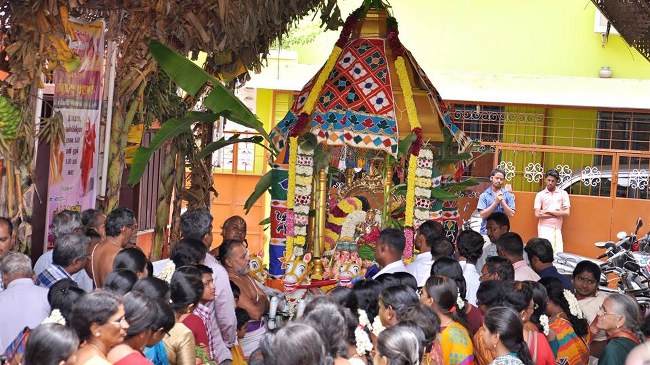 Pondicherry Sri hayagreevar Sannadhi Brahmotsavam day 9 THiruther  2014  11