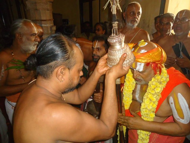 Srimushnam Andavan Mangalasasanam at Kumbakonam Sri Adhivaraha Perumal Temple  2014 09