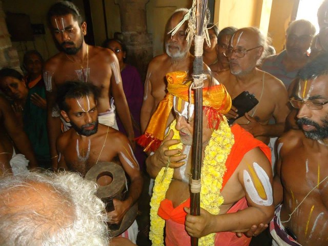 Srimushnam Andavan Mangalasasanam at Kumbakonam Sri Adhivaraha Perumal Temple  2014 17