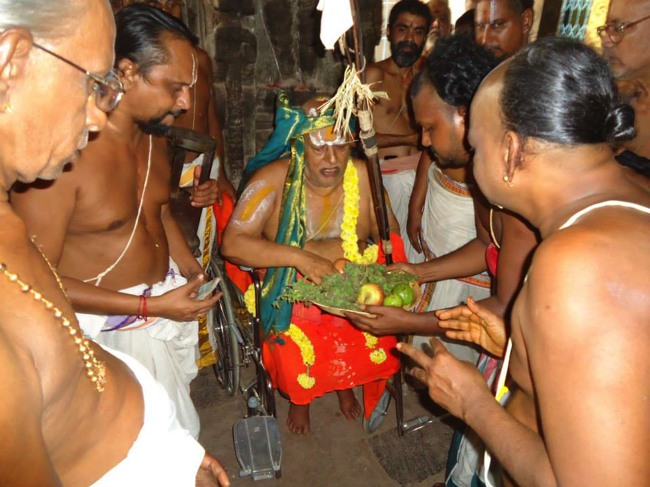 Srimushnam Andavan Mangalasasanam at Mannargudi Sri Rajagopalan Sannadhi  2014--04