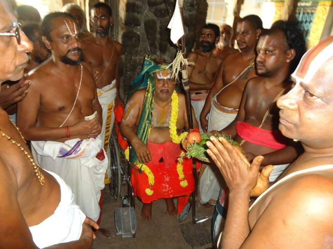 Srimushnam Andavan Mangalasasanam at Mannargudi Sri Rajagopalan Sannadhi  2014--05