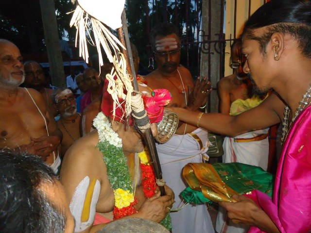 Srimushnam Andavan Mangalasasanam at Perumpuliyur Sri Sundararaja Perumal Temple  2014 07
