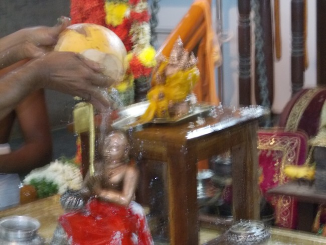 Srirangam Ahobila Mutt Adhivan Satakopan Thirunakshatra utsavam Thirumanjanam day 6 2014 07