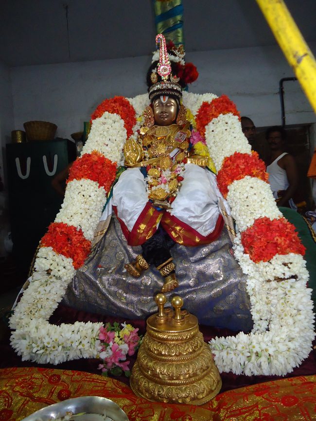 Thoopul  Swami Desikan  Thirunakshatra Utsavam Thanga Chapparam day 2 Morning  2014 10