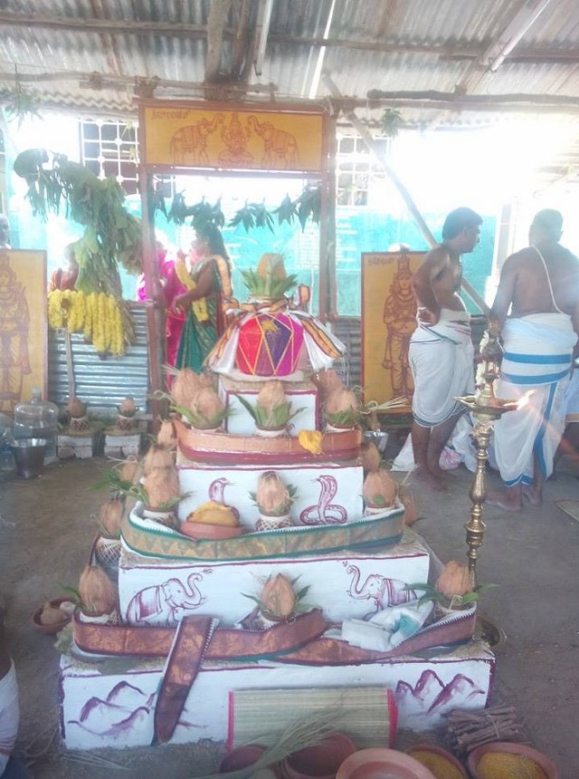 Villupuram Ongur Sri Lakshmi Narayana Perumal Mahasamprokshanm 1 kaala poojai 2014  4