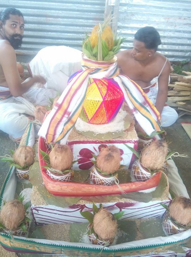 Villupuram Ongur Sri Lakshmi Narayana Perumal Mahasamprokshanm 1 kaala poojai 2014  6