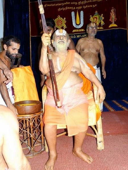 HH Srimushnam Andavan Mangalasasanam At Mylapore SVDD Srinivasa Perumal Temple 34