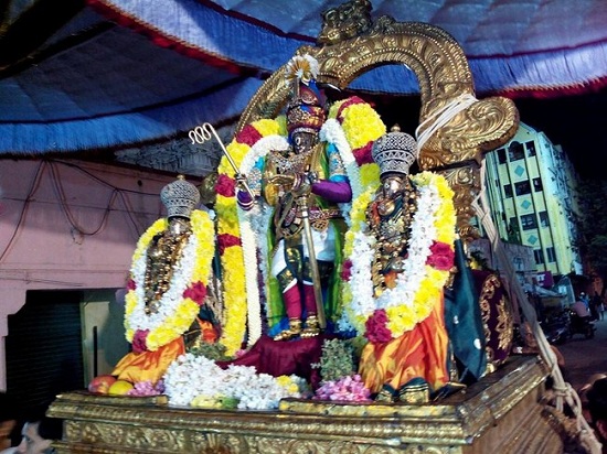 Thiruvallikeni Sri Parthasarathy Perumal Temple Annakoota Utsavam Purappadu7