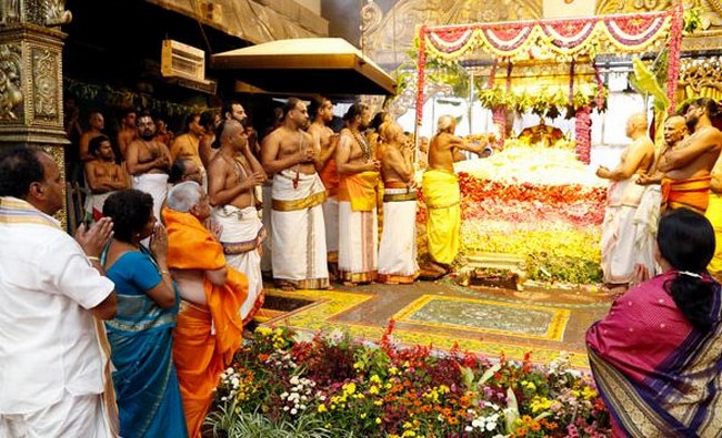 Pushpa Yagam At Tirumala Sri Malayappaswamy Temple 12