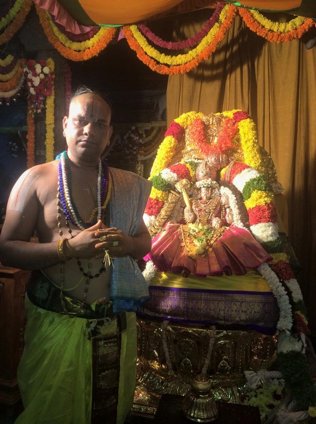 Thiruchanoor Sri Padmavathi Thayar Temple Kartheeka Brahmotsavam Dwajarohanam-201403