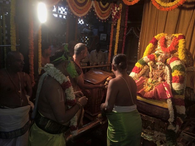 Thiruchanoor Sri Padmavathi Thayar Temple Kartheeka Brahmotsavam Dwajarohanam-201413