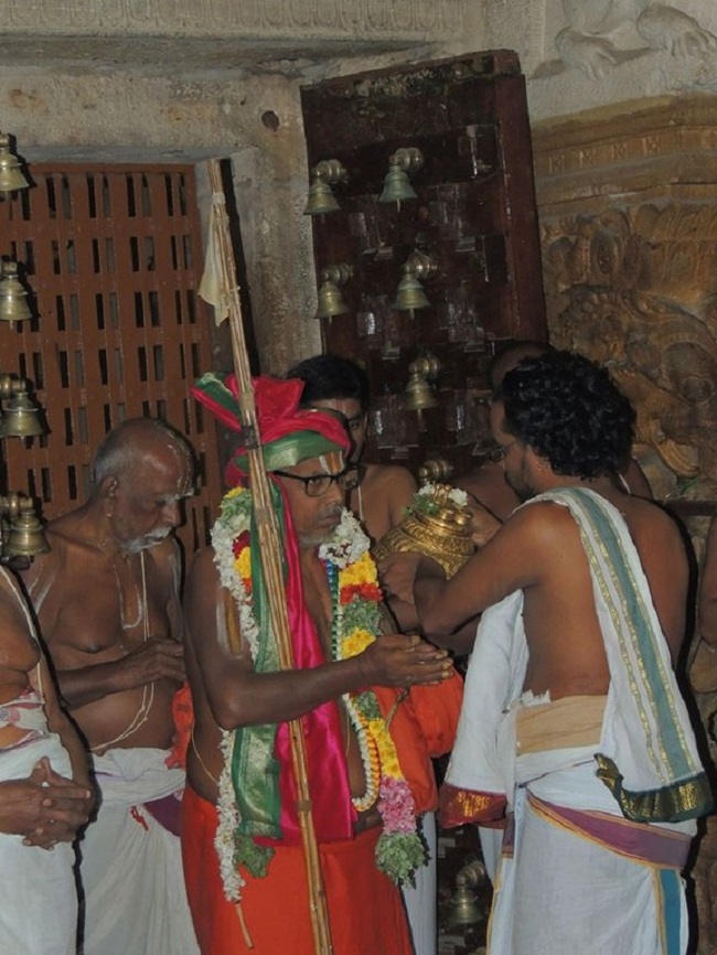 HH 46th Srimath Azhagiyasingar Mundram Naal Mangalasasanam At Azhwar Thirunagari Sri Adhinathar Kovil 4