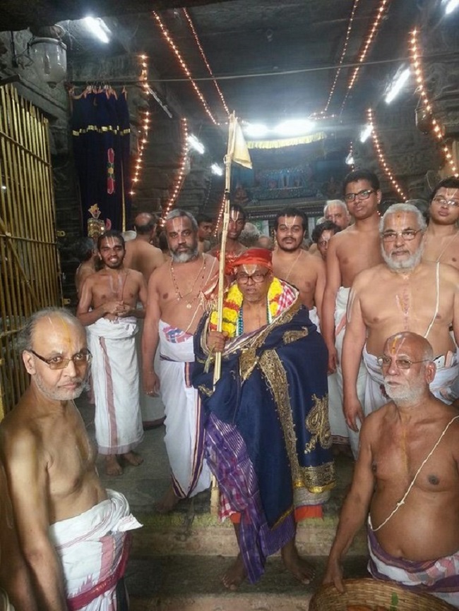 HH Srimath Azhagiyasingar Mangalasasanam At Thiruvallur Sri Veeraraghava Perumal Temple5