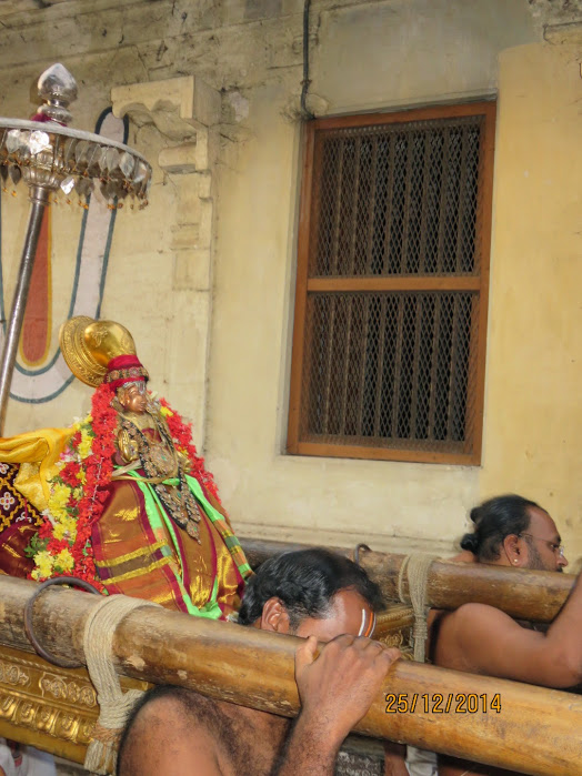 Kanchi Devaperumal Sannadhi margazhi Sravana Swami Desikan Purappadu  2014-32