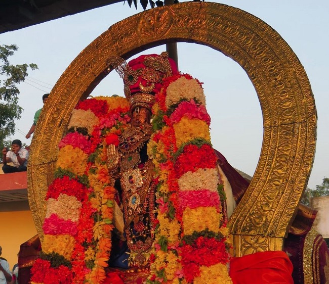 Kanchi Sri Devarajaswami Temple Sri Devaperumal Pazhayaseevaram Purappadu at Hillock 2015-121