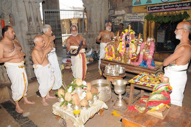Margazhi Swathi Sudarsana Homam At Lower Ahobilam Sri Prahaladavardan Temple13