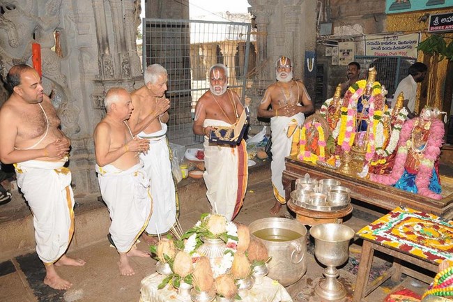 Margazhi Swathi Sudarsana Homam At Lower Ahobilam Sri Prahaladavardan Temple9